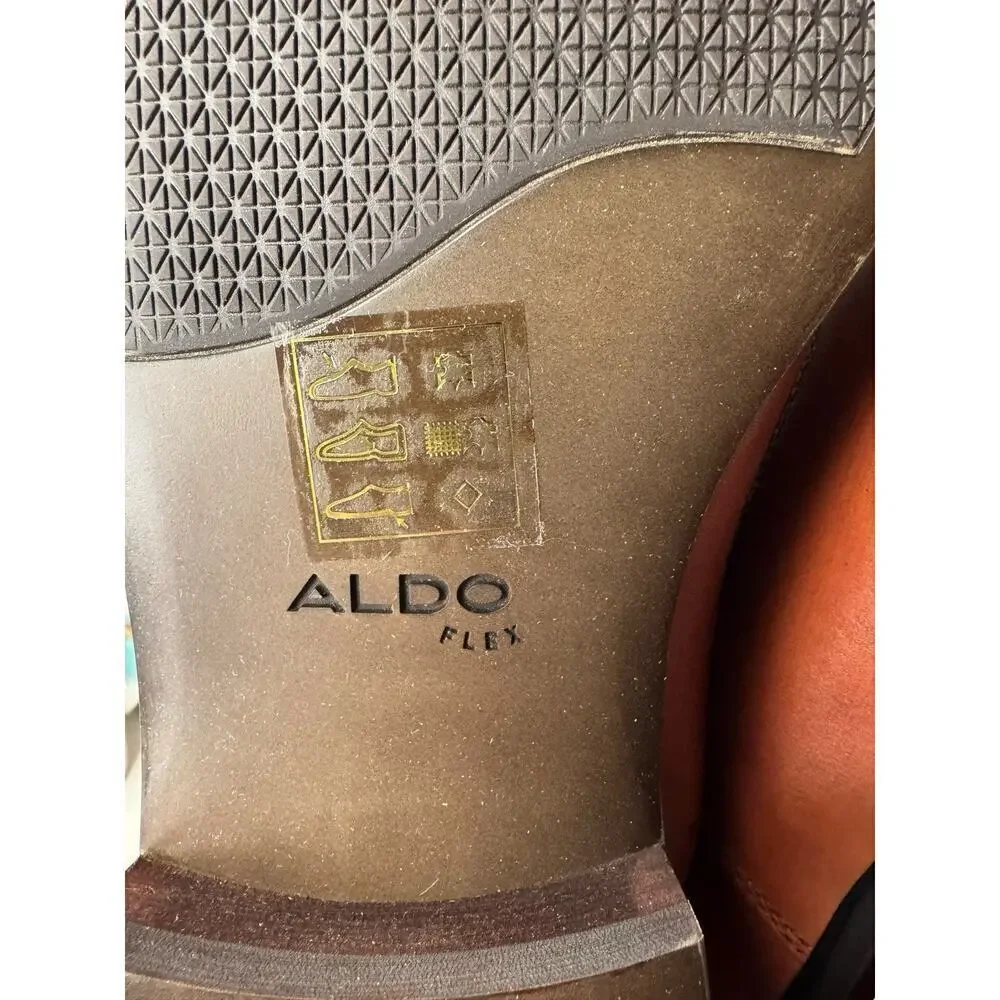 Aldo NEW Decker Brown Leather Lace Up Oxford Dress Shoes Size 13